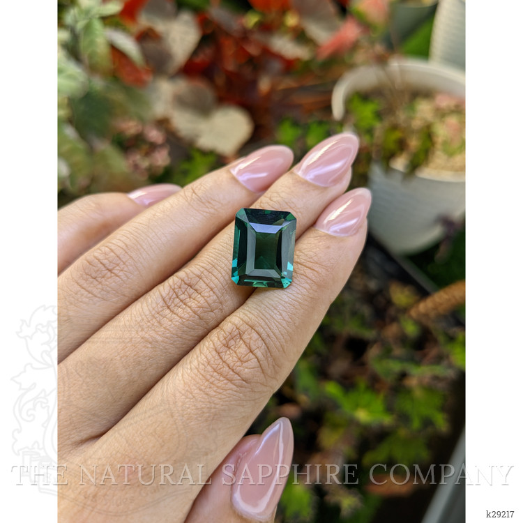 11.34 Ct. Bluish Green Prasiolite from Brazil
