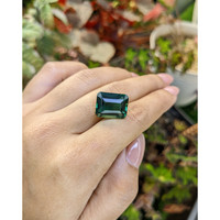 11.34 Ct. Bluish Green Prasiolite from Brazil Life Style
