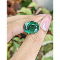 10.45 Ct. Bluish Green Prasiolite from Brazil Life Style