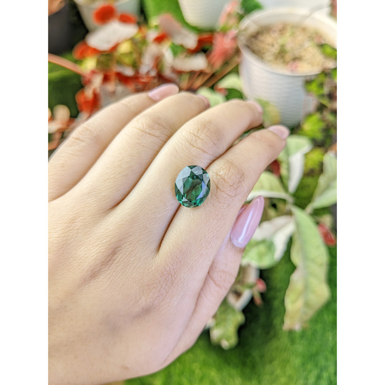 5.82 Ct. Bluish Green Prasiolite from Brazil