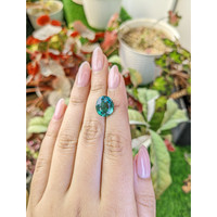 5.30 Ct. Bluish Green Prasiolite from Brazil Life Style
