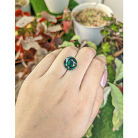 6.38 Ct. Bluish Green Prasiolite from Brazil Life Style