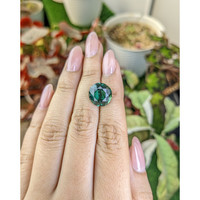 6.38 Ct. Bluish Green Prasiolite from Brazil Life Style