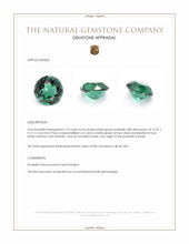6.19 Ct. Bluish Green Prasiolite from Brazil Appraisal