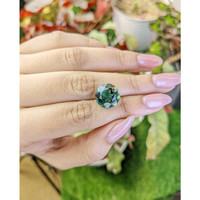 6.77 Ct. Bluish Green Prasiolite from Brazil Life Style