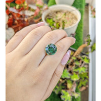 6.77 Ct. Bluish Green Prasiolite from Brazil Life Style