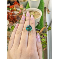 9.32 Ct. Bluish Green Prasiolite from Brazil Life Style