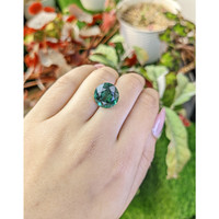 9.32 Ct. Bluish Green Prasiolite from Brazil Life Style
