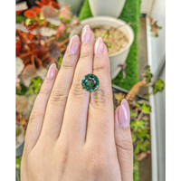 6.71 Ct. Bluish Green Prasiolite from Brazil Life Style