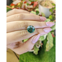 6.71 Ct. Bluish Green Prasiolite from Brazil Life Style