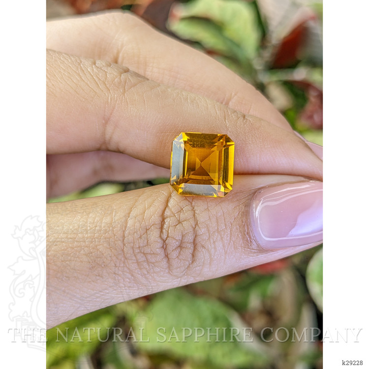 4.76 Ct. Orangish Yellow Citrine from Brazil
