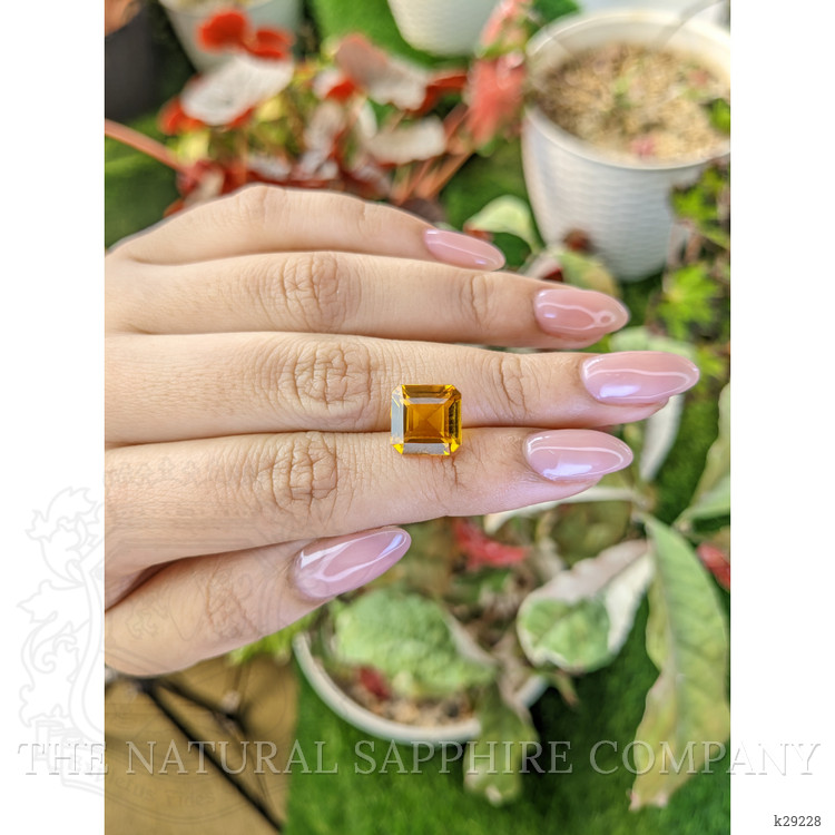 4.76 Ct. Orangish Yellow Citrine from Brazil