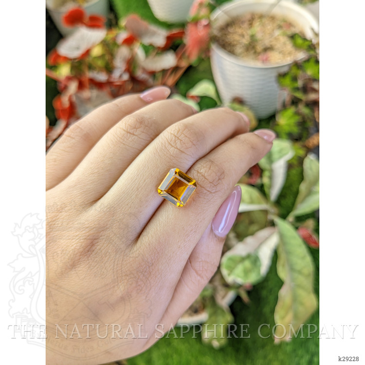 4.76 Ct. Orangish Yellow Citrine from Brazil