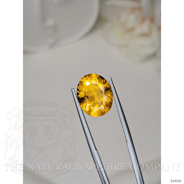 5.83 Ct. Orangish Yellow Citrine from Brazil