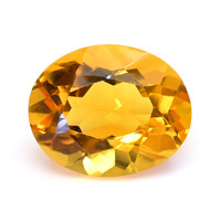6.46 Ct. Orangish Yellow Citrine from Brazil Video