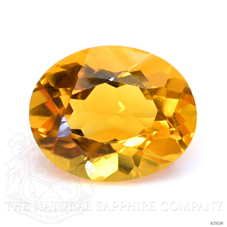 6.46 Ct. Orangish Yellow Citrine from Brazil