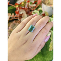 6.06 Ct. Bluish Green Prasiolite from Brazil Life Style
