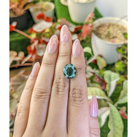 5.88 Ct. Bluish Green Prasiolite from Brazil Life Style
