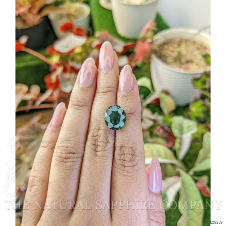 5.88 Ct. Bluish Green Prasiolite from Brazil