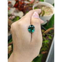 6.32 Ct. Bluish Green Prasiolite from Brazil Life Style