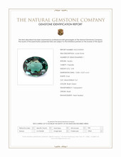 5.04 Ct. Bluish Green Prasiolite from Brazil Scan Report