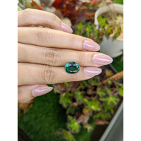 5.04 Ct. Bluish Green Prasiolite from Brazil Life Style