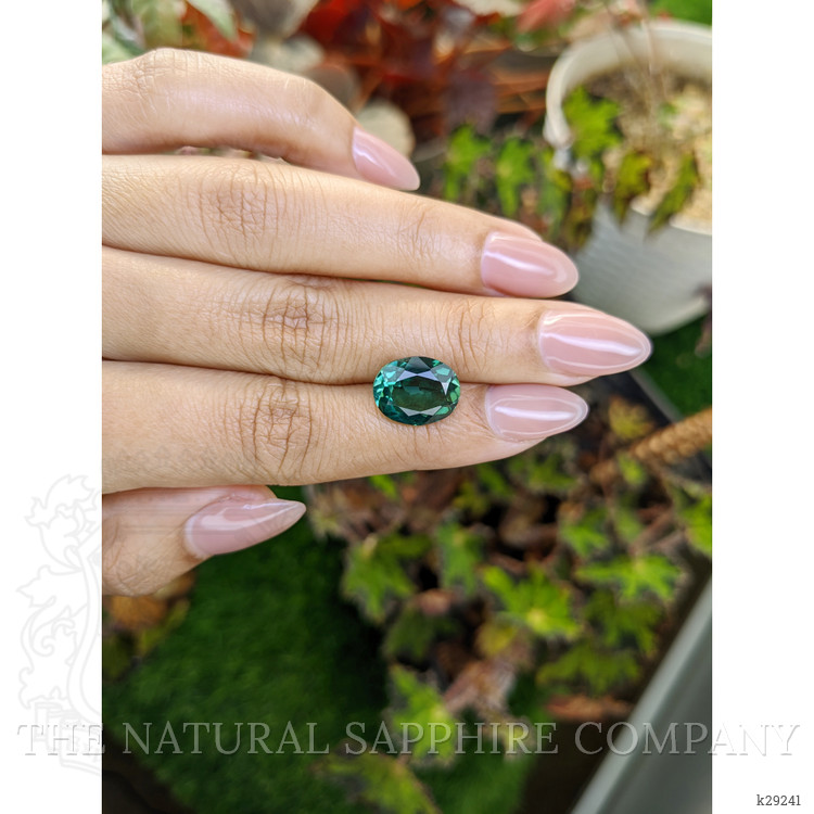 5.04 Ct. Bluish Green Prasiolite from Brazil