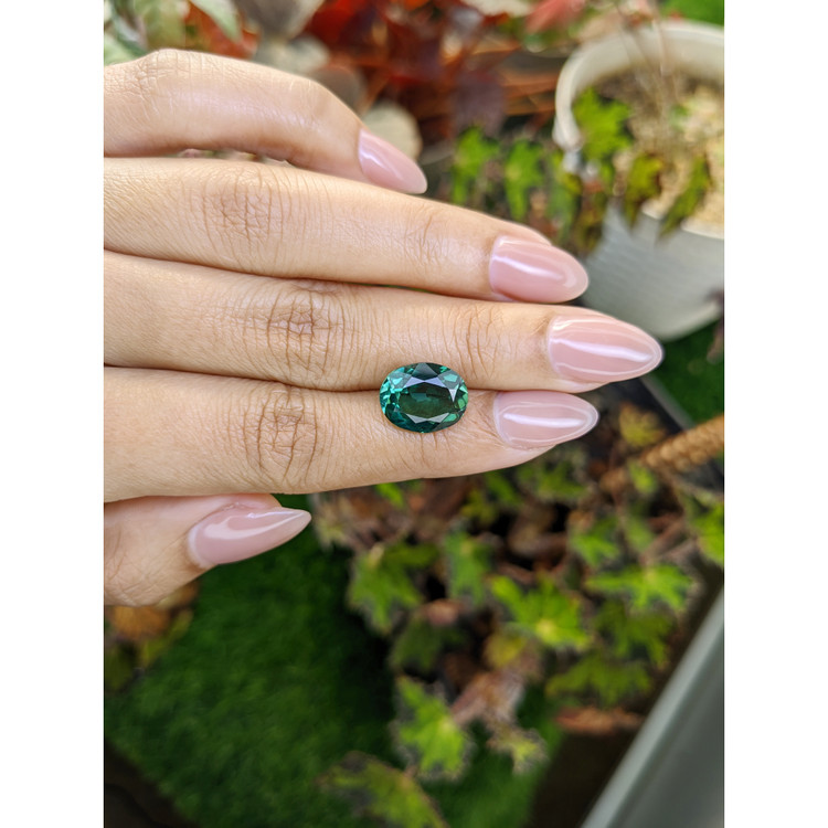 5.04 Ct. Bluish Green Prasiolite from Brazil