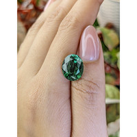 5.88 Ct. Bluish Green Prasiolite from Brazil Life Style