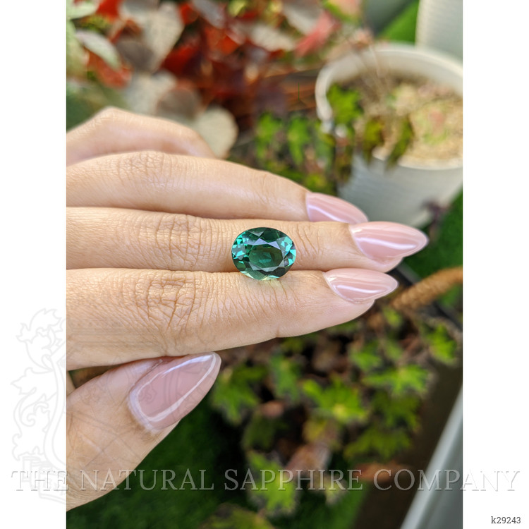 5.73 Ct. Bluish Green Prasiolite from Brazil