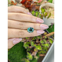 4.36 Ct. Bluish Green Prasiolite from Brazil Life Style
