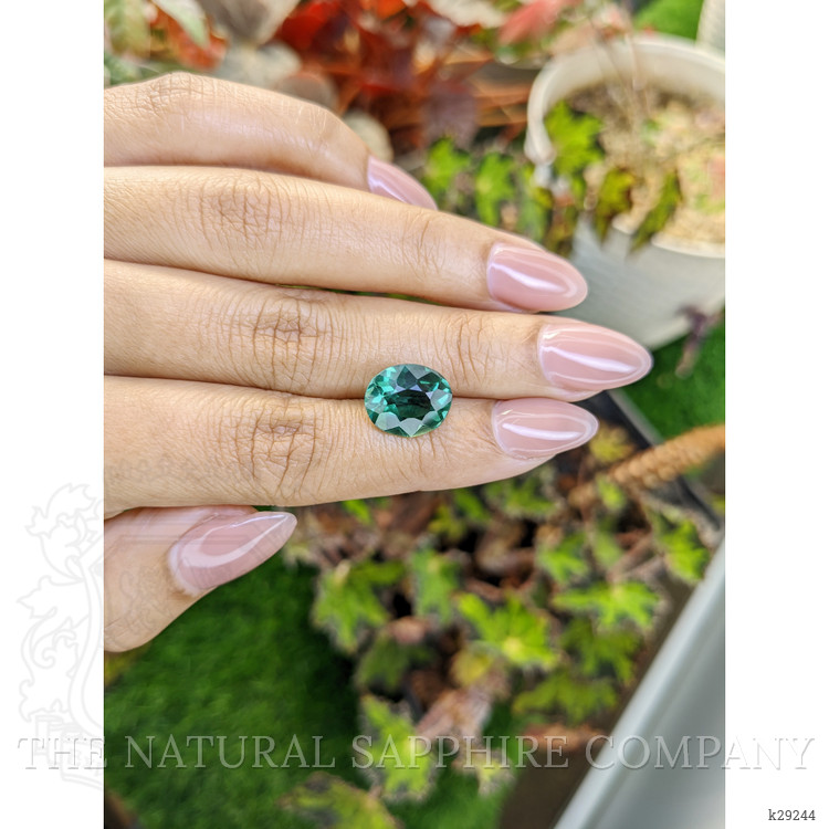 4.36 Ct. Bluish Green Prasiolite from Brazil