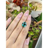 4.36 Ct. Bluish Green Prasiolite from Brazil Life Style