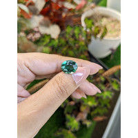 4.36 Ct. Bluish Green Prasiolite from Brazil Life Style