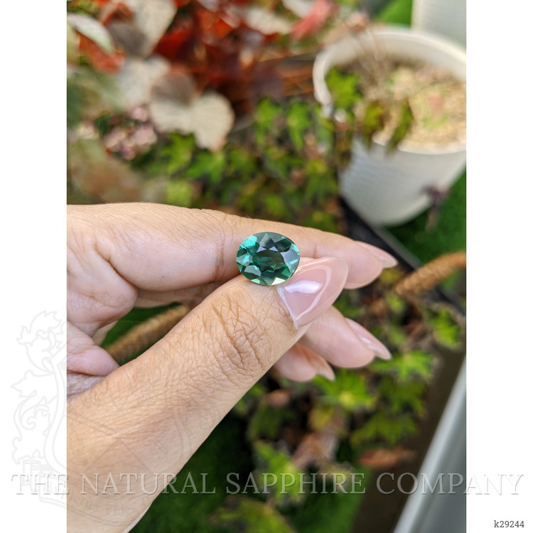 4.36 Ct. Bluish Green Prasiolite from Brazil