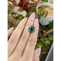 5.48 Ct. Bluish Green Prasiolite from Brazil Life Style