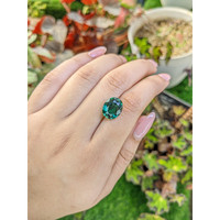 5.68 Ct. Bluish Green Prasiolite from Brazil Life Style