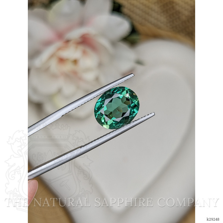 3.90 Ct. Bluish Green Prasiolite from Brazil
