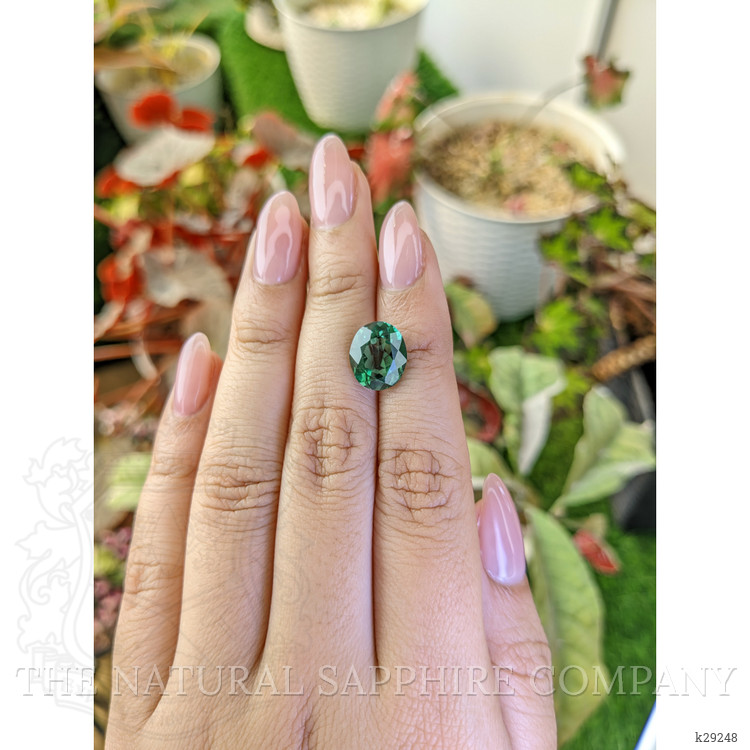 3.90 Ct. Bluish Green Prasiolite from Brazil