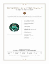 5.47 Ct. Bluish Green Prasiolite from Brazil Scan Report