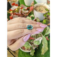 5.47 Ct. Bluish Green Prasiolite from Brazil Life Style
