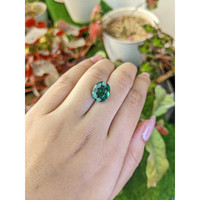 5.47 Ct. Bluish Green Prasiolite from Brazil Life Style