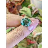 7.04 Ct. Bluish Green Prasiolite from Brazil Life Style