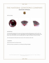 0.54 Ct. Red Spinel from Ceylon (Sri Lanka) Appraisal