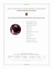 0.54 Ct. Red Spinel from Ceylon (Sri Lanka) Scan Report
