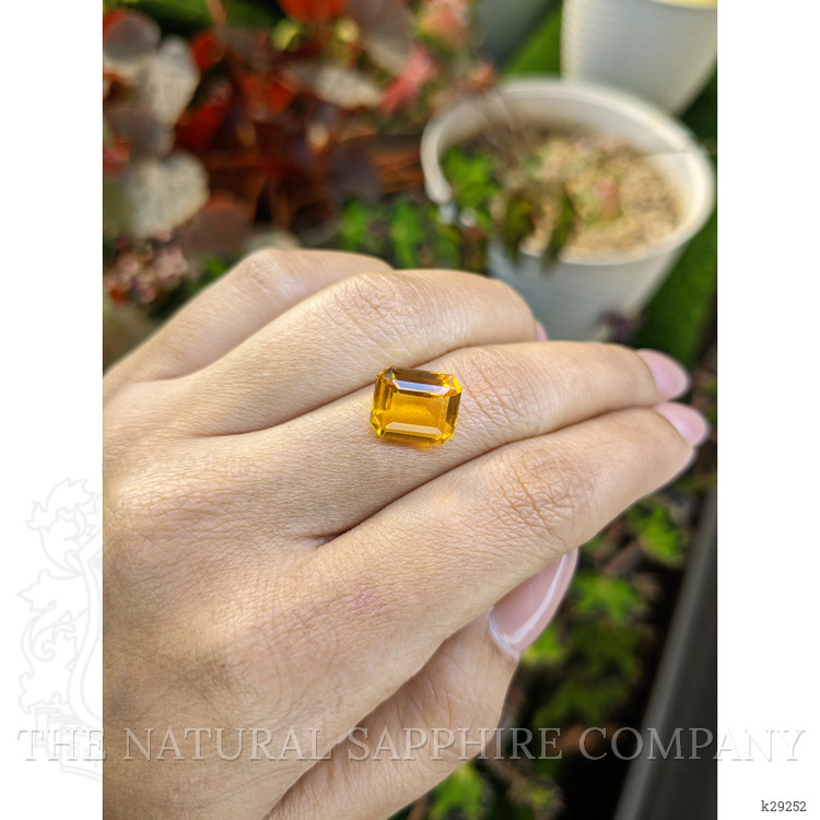 4.33 Ct. Orangish Yellow Citrine from Brazil
