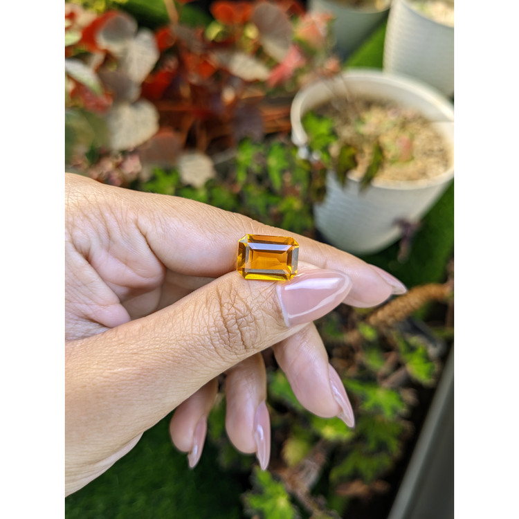 6.23 Ct. Yellowish Orange Citrine from Brazil