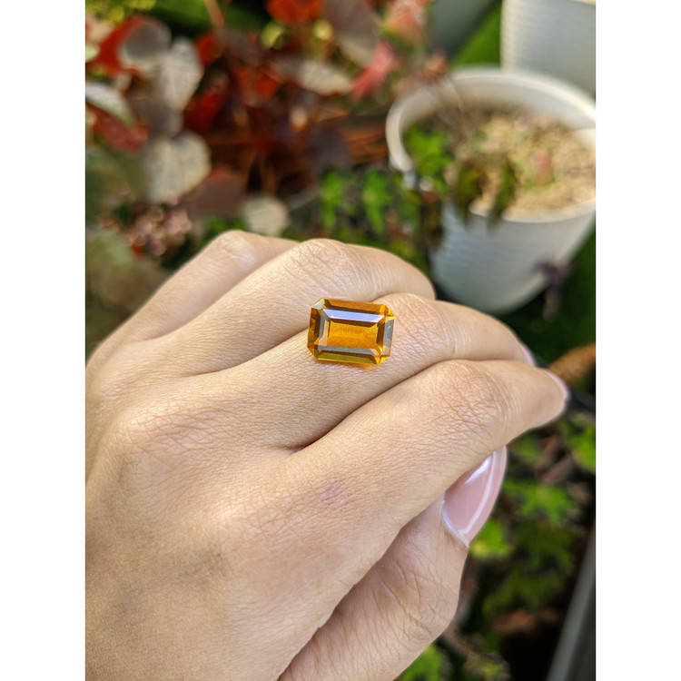 6.23 Ct. Yellowish Orange Citrine from Brazil