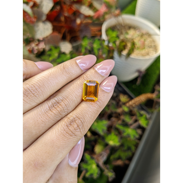 6.23 Ct. Yellowish Orange Citrine from Brazil