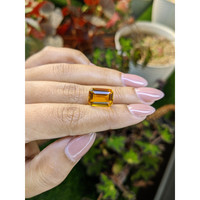 6.23 Ct. Yellowish Orange Citrine from Brazil Life Style